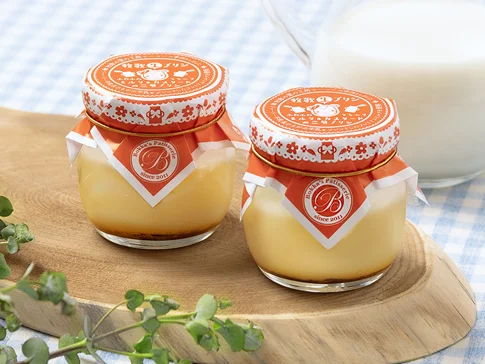 牧歌プリン ミルクとカスタード二層のプリン